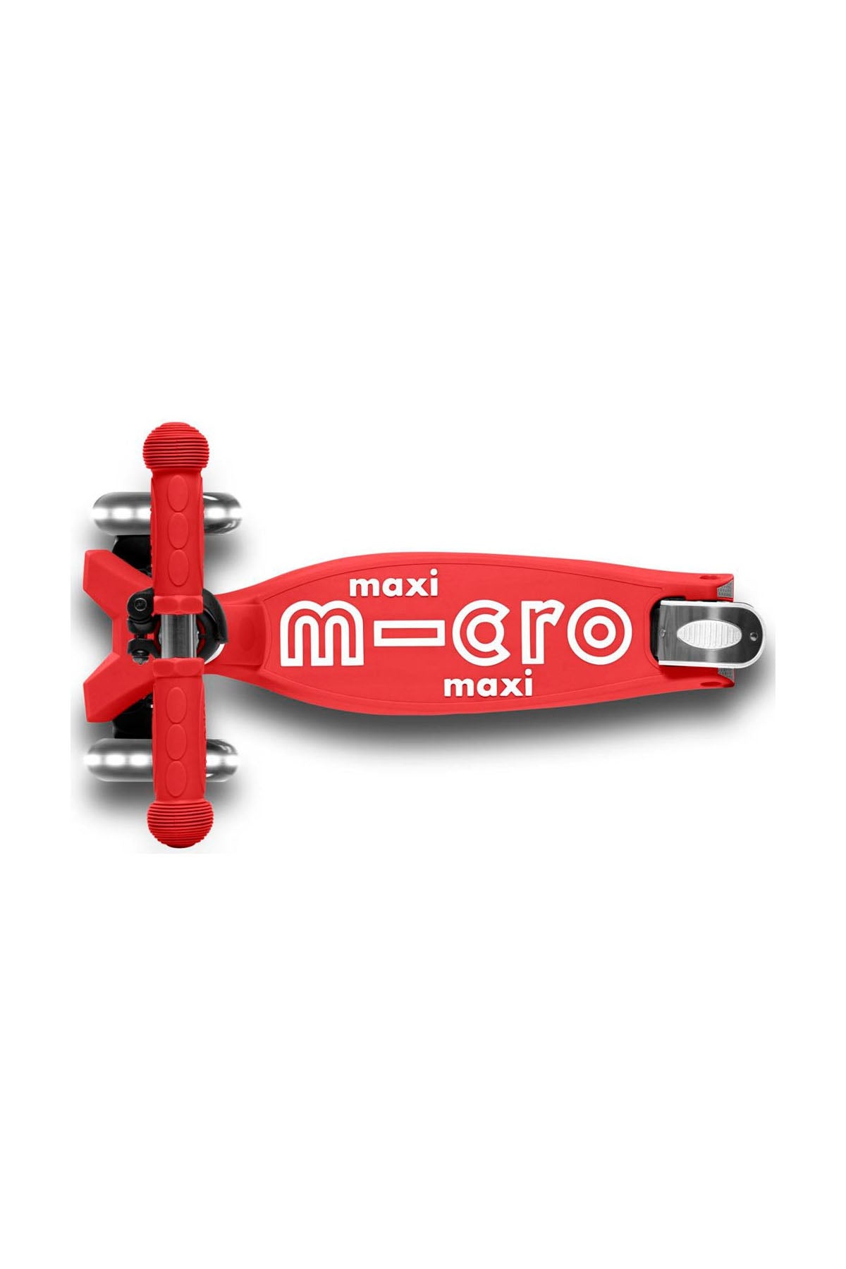 Micro Maxi Scooter Deluxe Foldable 3 Tekerlekli Scooter LED Red
