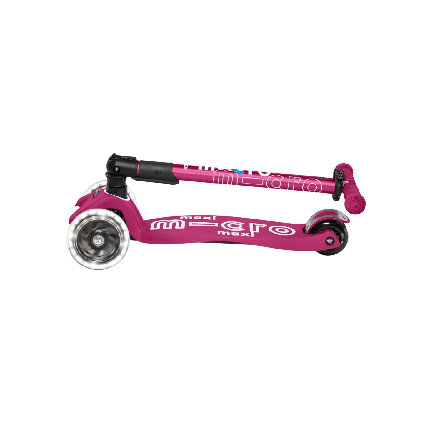 Micro Maxi Scooter Deluxe Foldable 3 Tekerlekli Scooter LED Berry Red