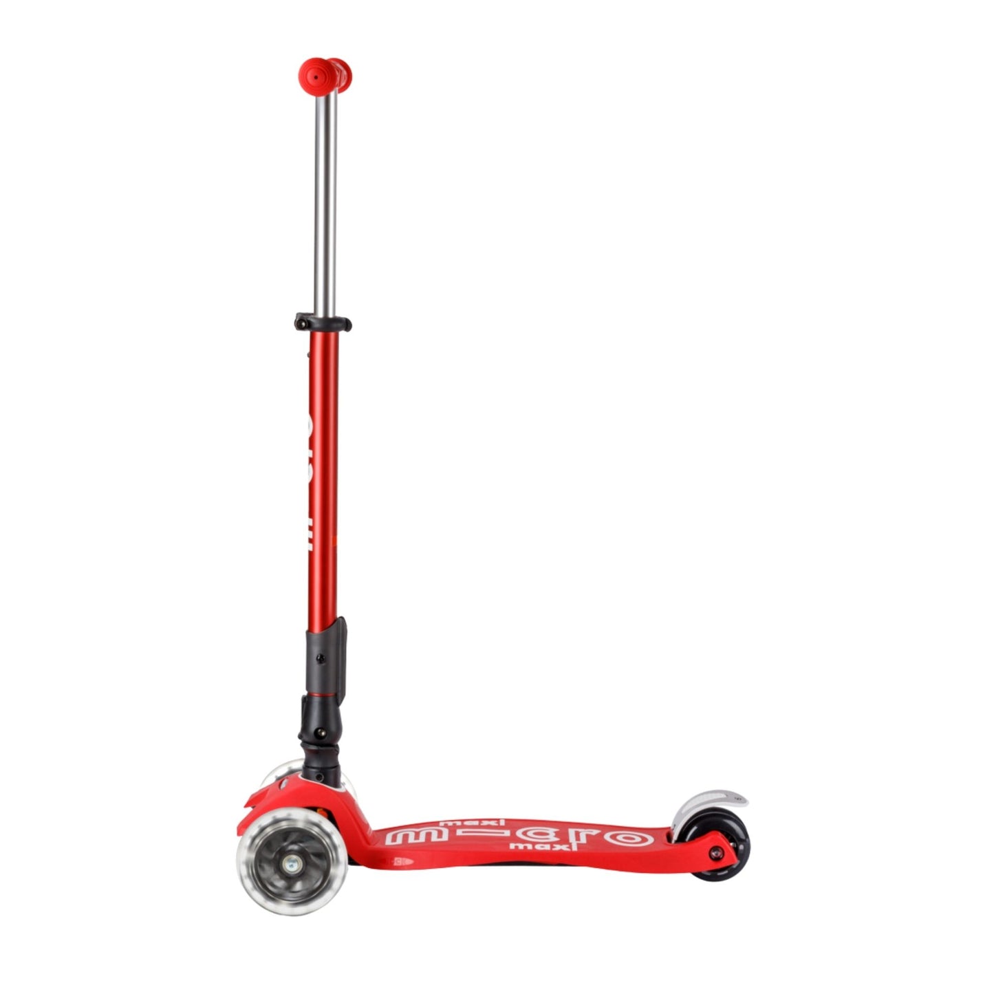 Micro Maxi Scooter Deluxe Foldable 3 Tekerlekli Scooter LED Red