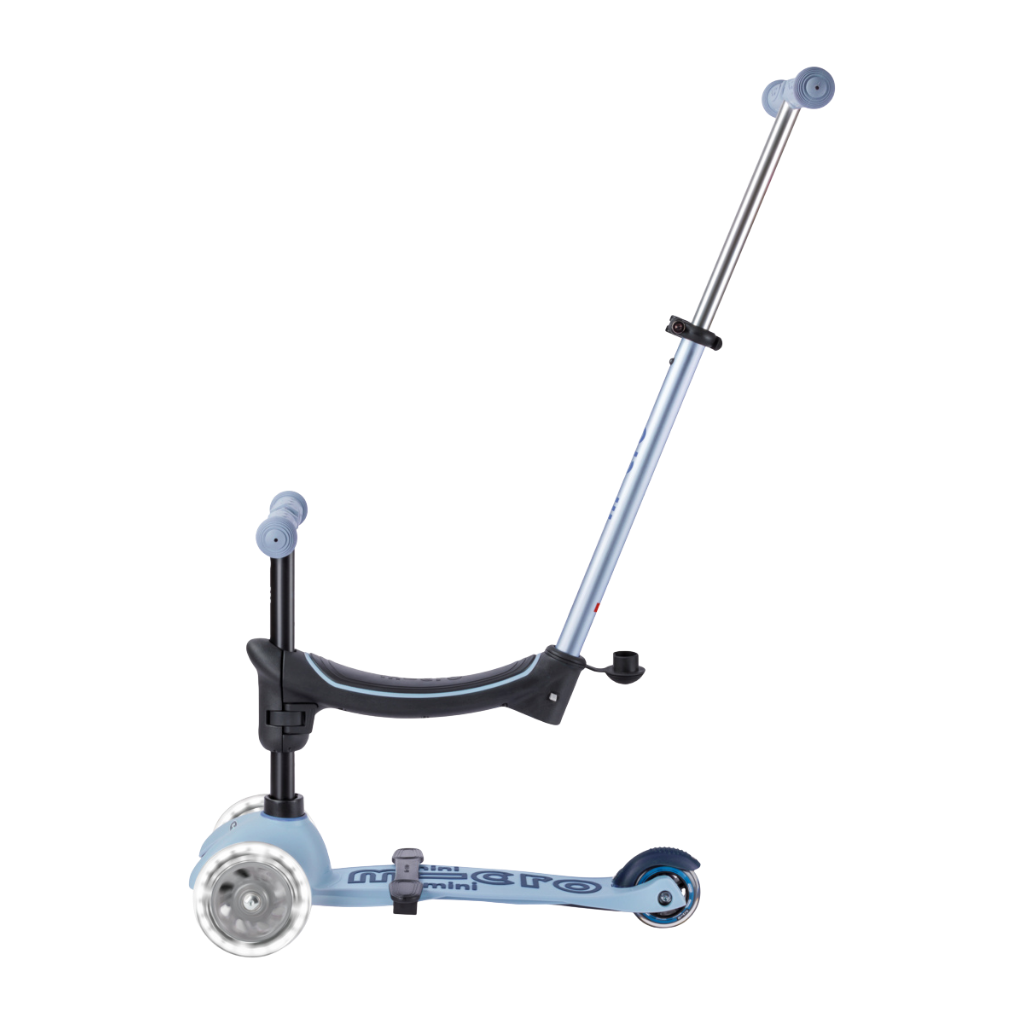 Micro Mini 6 in 1 Deluxe Rock and Go LED Scooter Ocean Slate