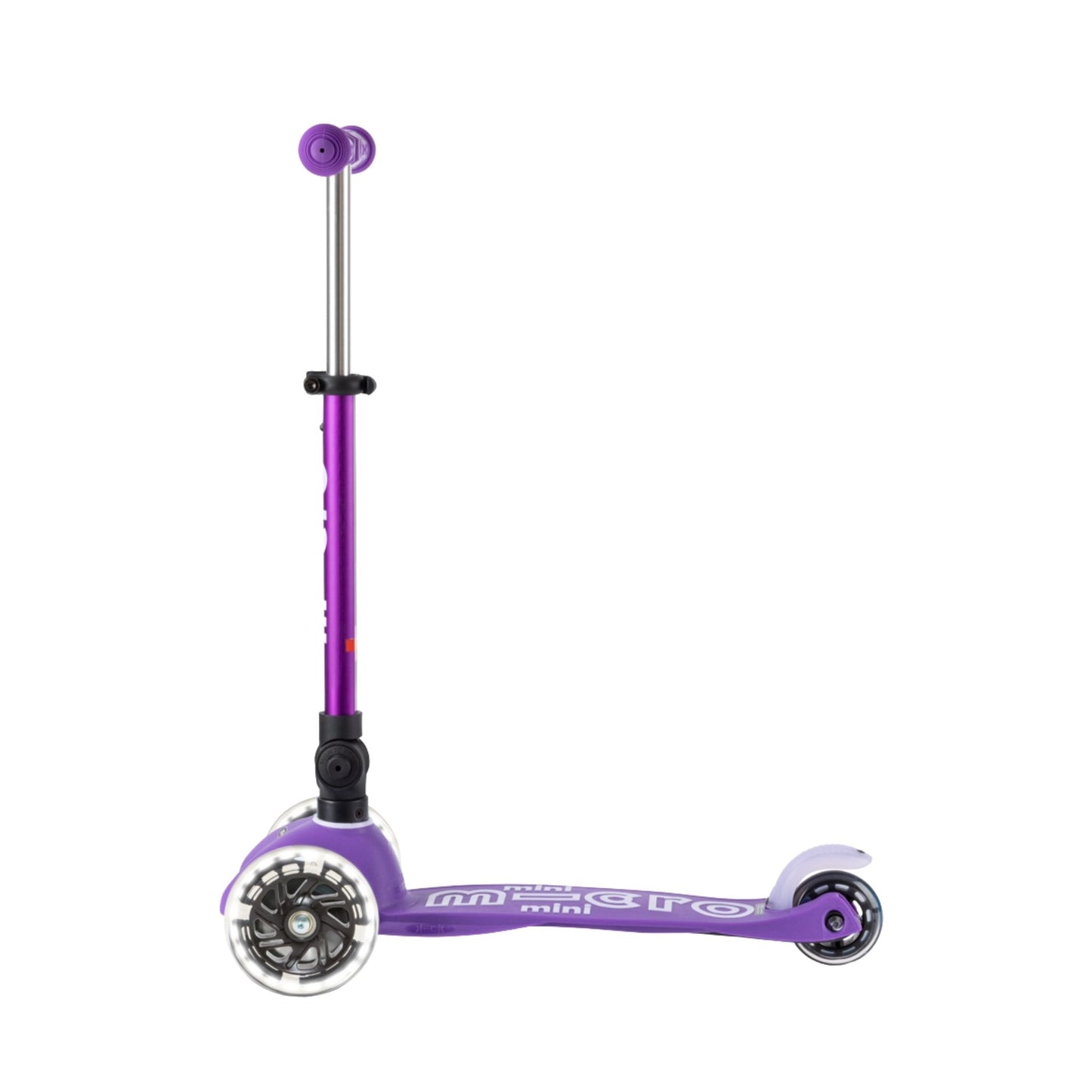 Micro Mini Deluxe Foldable 3 Tekerlekli Scooter Led Mor