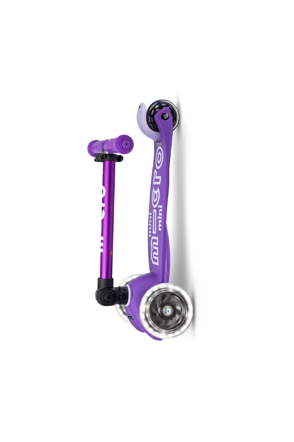 Micro Mini Deluxe Foldable 3 Tekerlekli Scooter Led Mor