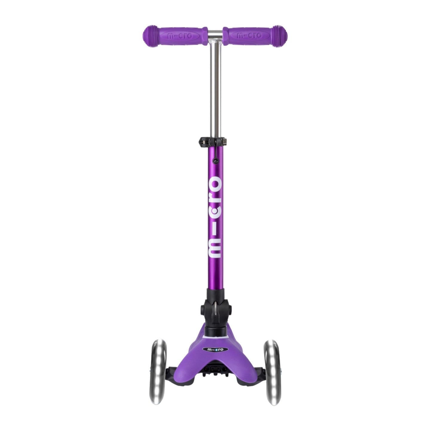 Micro Mini Deluxe Foldable 3 Tekerlekli Scooter  Led Mor