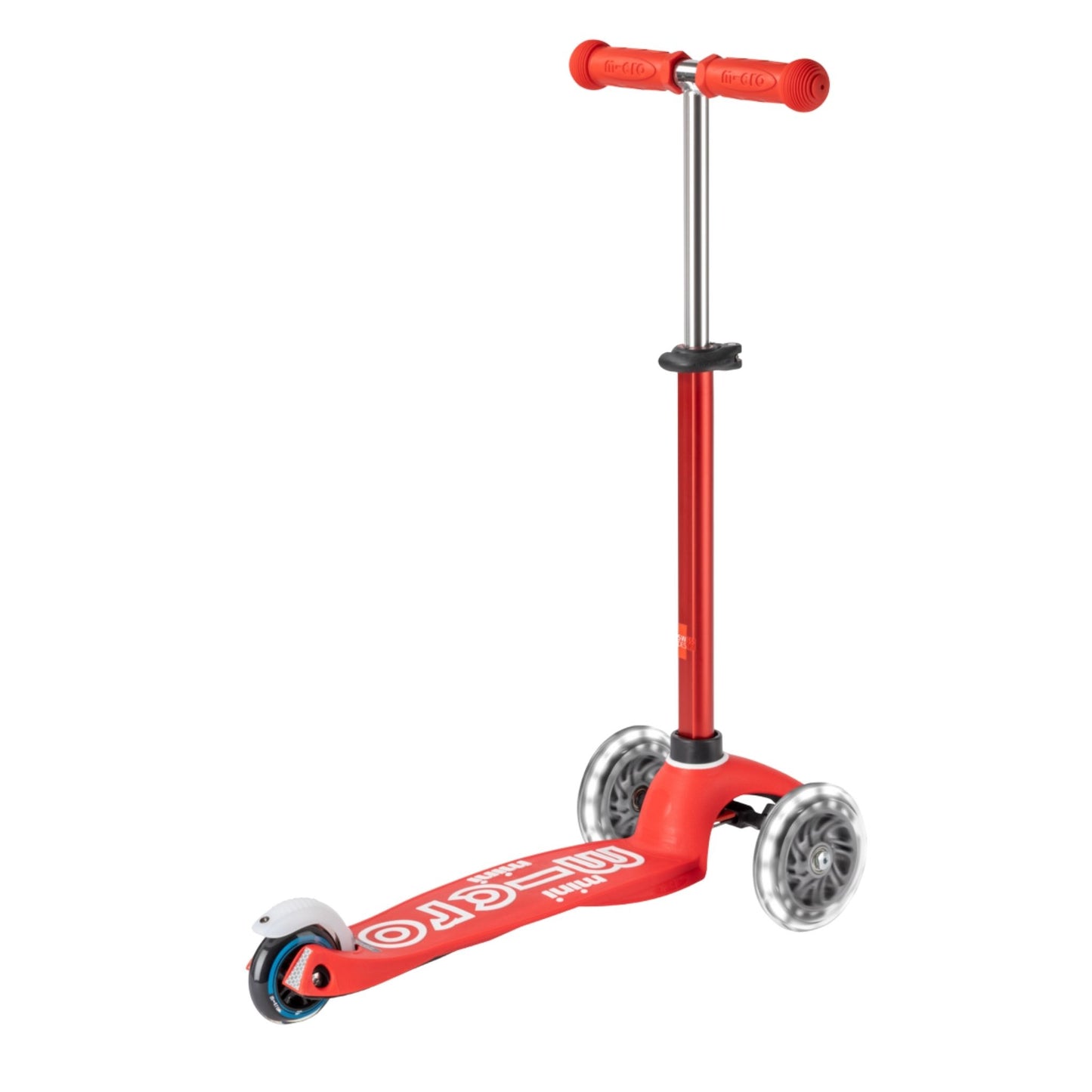Micro Mini Deluxe LED 3 Tekerlekli Scooter Red