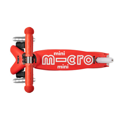 Micro Mini Deluxe LED 3 Tekerlekli Scooter Red
